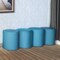 Regency Logan Round Vinyl Ottoman (Set of 4)- Peacock Teal N6262PT4PK - alternate 3